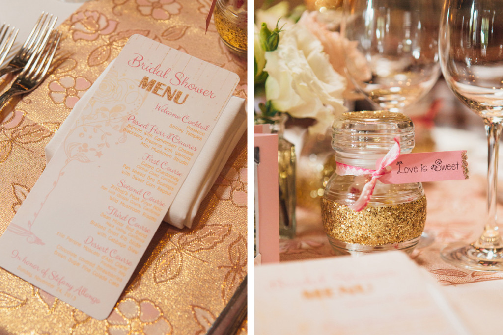 Pink and Gold Glitter Bridal Shower | The Majestic Vision Wedding Planning | Cafe Chardonnay in Palm Beach, FL | www.themajesticvision.com | Robert Madrid Photography