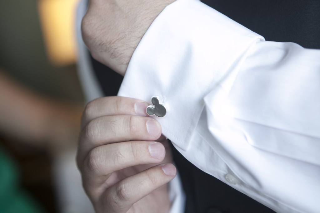 Fun Mickey Mouse Cufflinks | The Majestic Vision Wedding Planning | Villas Mar Azure in Ponce, PR | www.themajesticvision.com | Shay Cochrane Photography