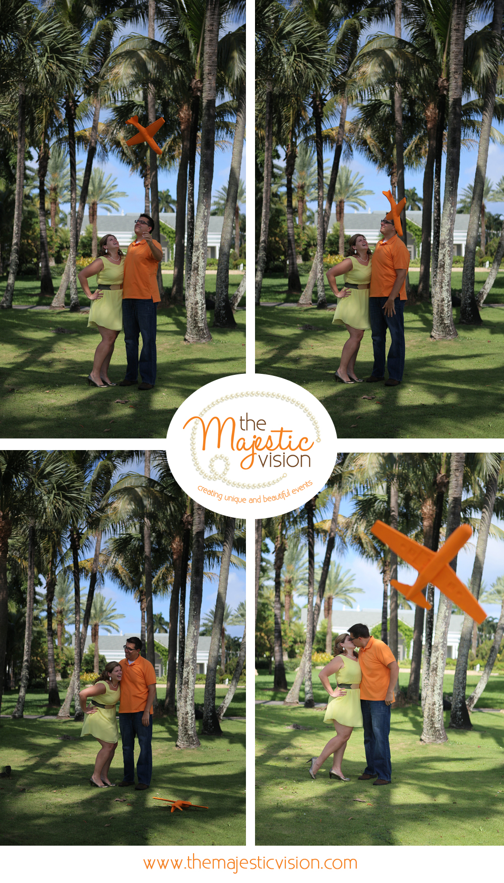 Travel Theme Engagement Session | The Majestic Vision Wedding Planning | Royal Poinciana Chapel in Palm Beach, FL | www.themajesticvision.com | Robert Madrid Photography