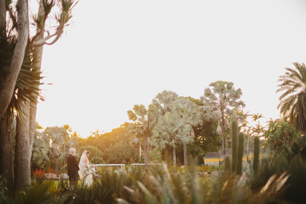 Elegant Wedding Ceremony in the Bailey Palm Glade | The Majestic Vision Wedding Planning | Fairchild Tropical Garden in Coral Gables, FL | www.themajesticvision.com | Robert Madrid Photography