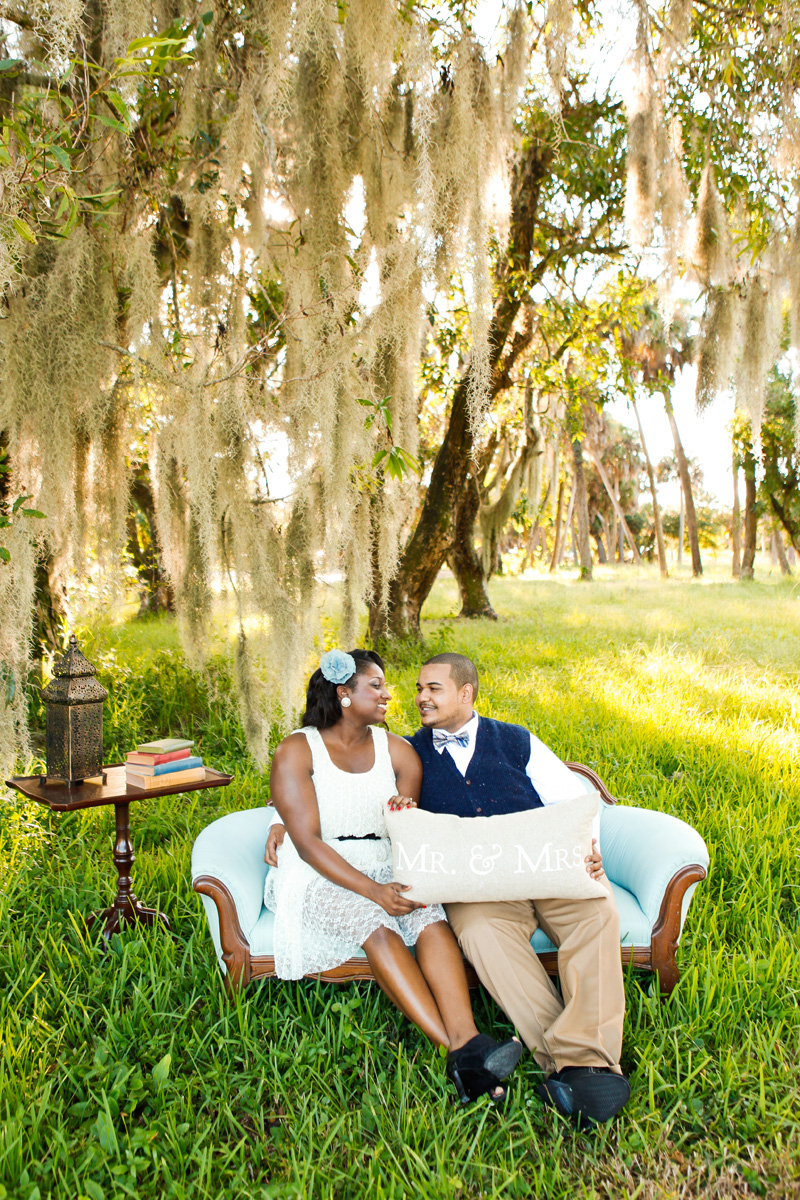 Romantic Vintage Engagement Session | The Majestic Vision Wedding Planning | Riverbend Park in Palm Beach, FL | www.themajesticvision.com | Krystal Zaskey Photography