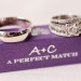 Stunning Wedding Rings on Personalized Purple Match Box at The Addison Boca in Palm Beach, FL thumbnail