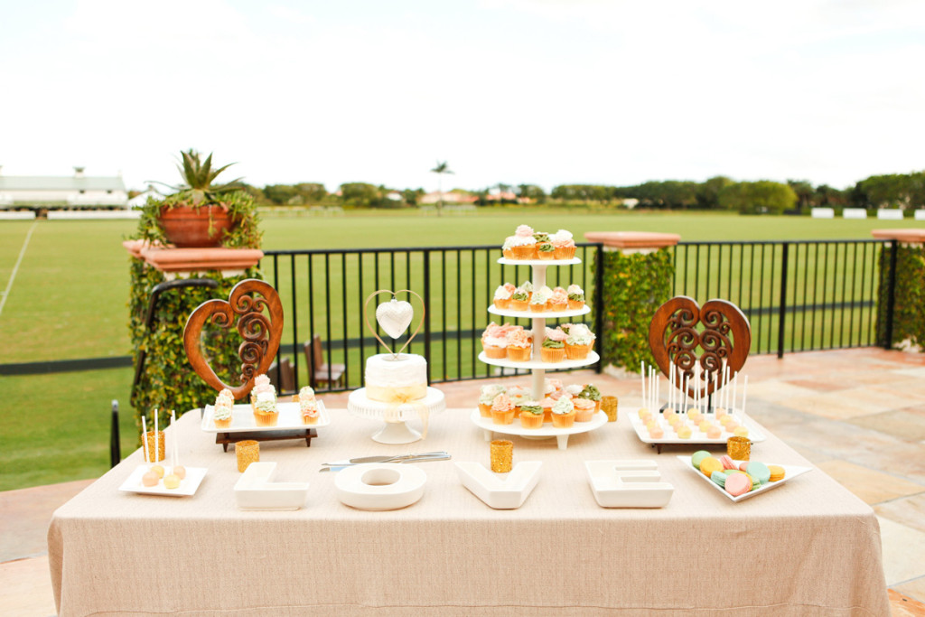 Elegant Dessert Display on the Polo Fields | The Majestic Vision Wedding Planning | International Polo Club in Palm Beach, FL | www.themajesticvision.com | Krystal Zaskey Photography