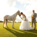 Romantic Bridal Portrait with Horse at International Polo Club in Palm Beach, FL thumbnail