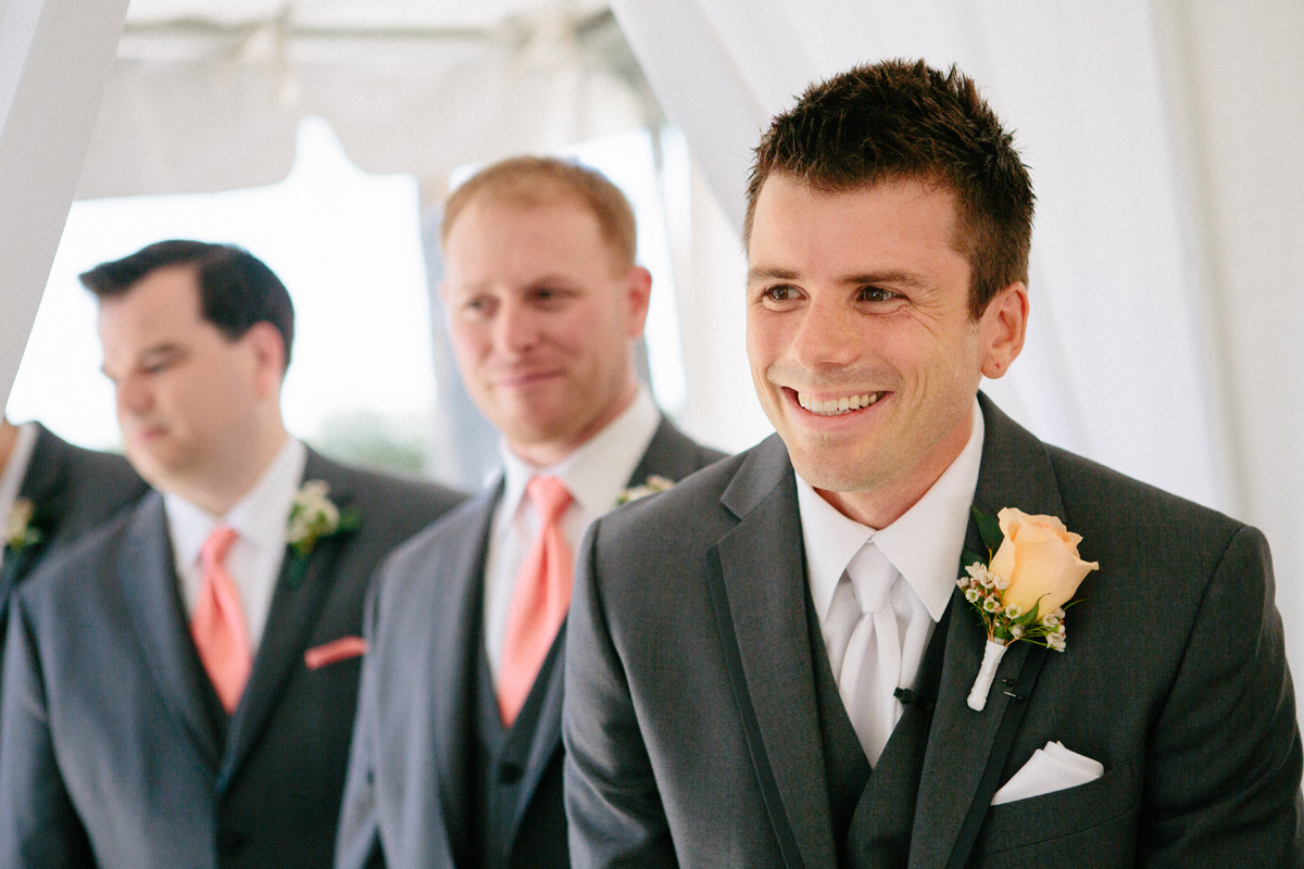 Excited Groom at Wedding Ceremony | The Majestic Vision Wedding Planning | Marriott Singer Island in Palm Beach, FL | www.themajesticvision.com | Robert Madrid Photography