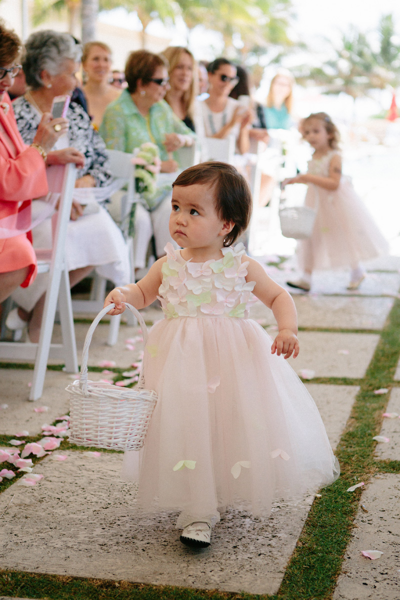 Adorable Flower Girl | The Majestic Vision Wedding Planning | Marriott Singer Island in Palm Beach, FL | www.themajesticvision.com | Robert Madrid Photography
