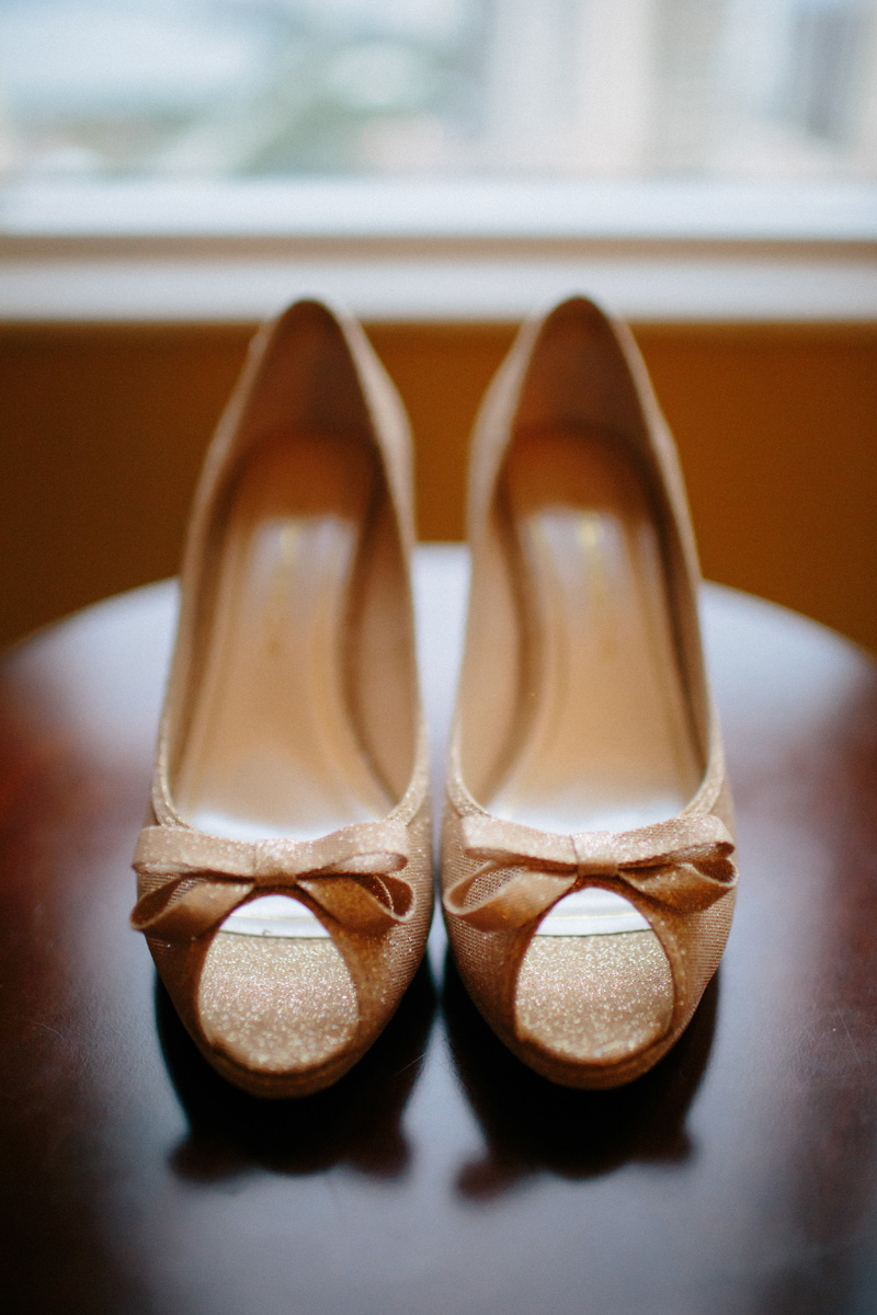 Fun Gold Glitter Wedding Shoes | The Majestic Vision Wedding Planning | Marriott Singer Island in Palm Beach, FL | www.themajesticvision.com | Robert Madrid Photography