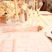 Romantic Centerpiece with Blush Roses, White Roses and Dusty Miller at 32 East in Palm Beach, FL thumbnail
