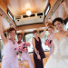 Elegant Bridal Party in Trolley at Sailfish Marina in Palm Beach, FL thumbnail