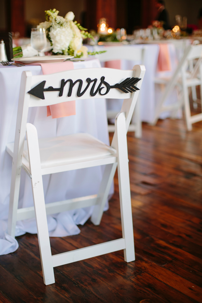 Elegant Bride Chair Sign | The Majestic Vision Wedding Planning | Pritzlaff Building in Milwaukee, WI | www.themajesticvision.com | Lisa Mathewson Photography