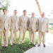 Elegant Bridal Party in Cream Suits at Sailfish Marina in Palm Beach, FL thumbnail