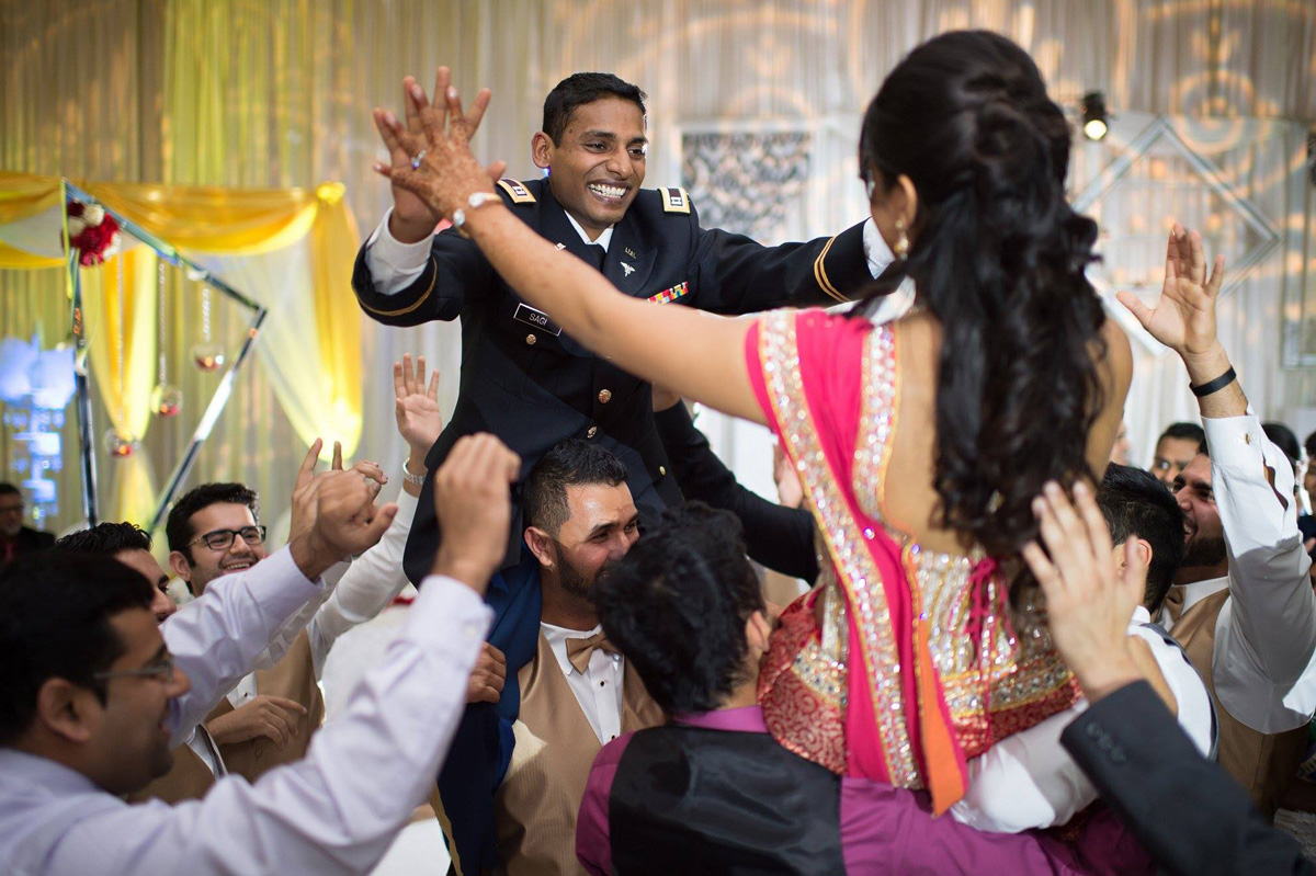 Energetic Bridal Party Dance for Indian Wedding Reception | The Majestic Vision Wedding Planning | PGA National in Palm Beach, FL | www.themajesticvision.com | Haring Photography