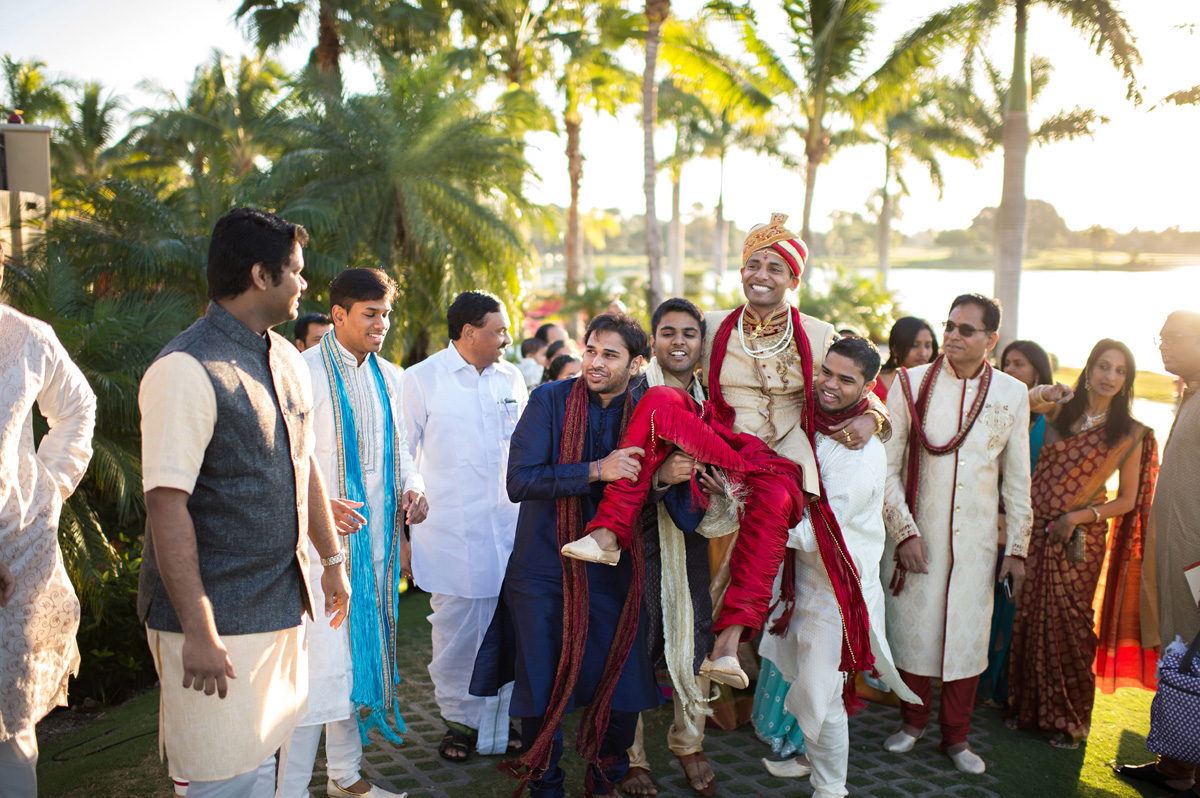 Groom Baraat | The Majestic Vision Wedding Planning | PGA National in Palm Beach, FL | www.themajesticvision.com | Haring Photography