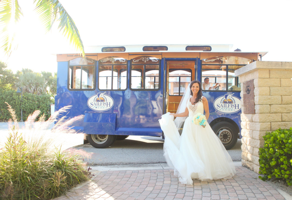 Elegant Bride Wearing Enzoani Bridal Gown | The Majestic Vision Wedding Planning | Palm Beach Shores in Palm Beach, FL | www.themajesticvision.com | Krystal Zaskey Photography