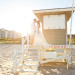 Elegant Bridal Portrait on the Beach at Palm Beach Shore in Palm Beach, FL thumbnail