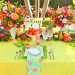 Elegant Lilly Pulitzer Inspired Wedding Tablescape with Orange, Yellow and Pink Flowers at The Colony Hotel in Palm Beach, FL thumbnail