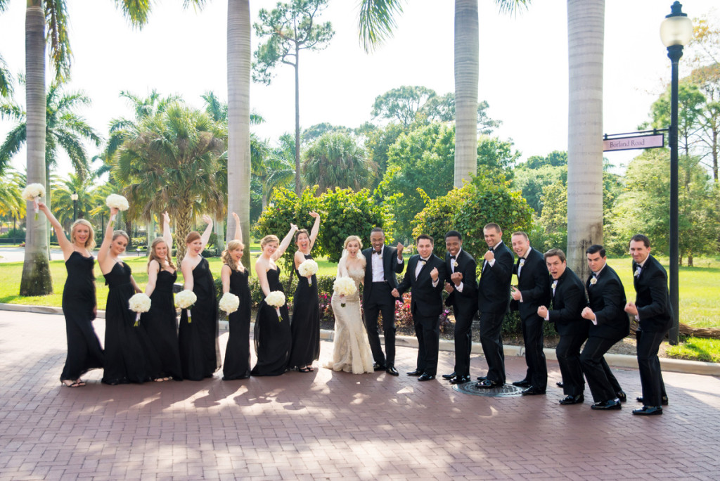 Fun and Elegant Bridal Party | The Majestic Vision Wedding Planning | The Borland Center in Palm Beach, FL | www.themajesticvision.com | Enduring Impressions Photography
