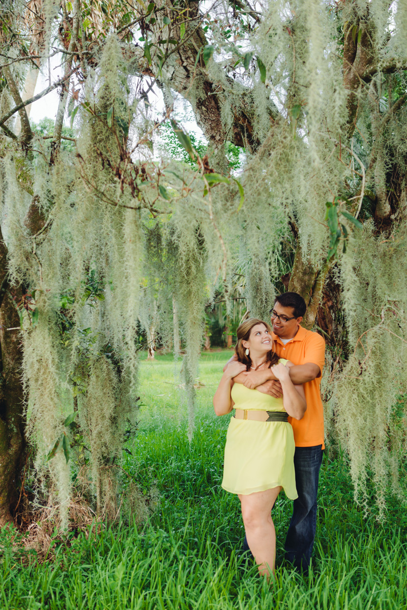 Beautiful Orange and Yellow Engagement Session | The Majestic Vision Wedding Planning | Riverbend Park in Palm Beach, FL | www.themajesticvision.com | Robert Madrid Photography