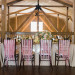 Elegant Blush and Pink Tablescape with Bronze Terrariums, Lush Greenery and Twinkle Lights at Rustic Manor in Milwaukee, WI thumbnail