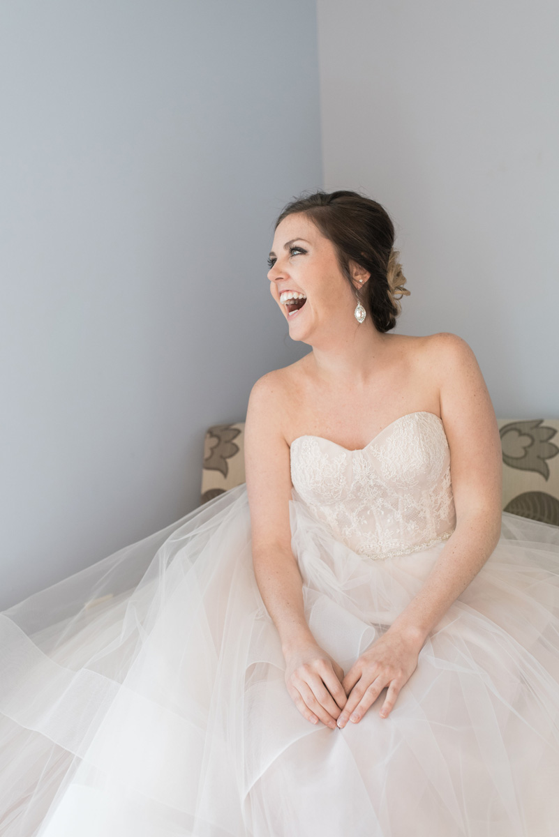Elegant Bride in Stunning Blush Tara Keely Wedding Gown | The Majestic Vision Wedding Planning | Rustic Manor in Milwaukee, WI | www.themajesticvision.com | Elizabeth Haase Photography