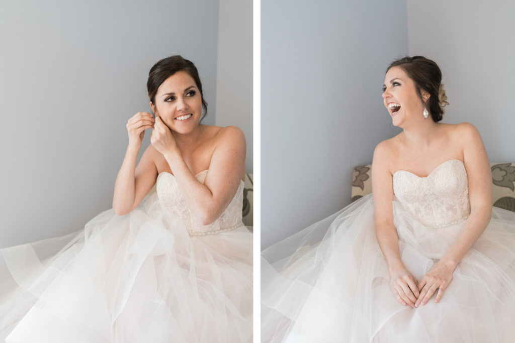 Elegant Bride in Stunning Blush Tara Keely Wedding Gown | The Majestic Vision Wedding Planning | Rustic Manor in Milwaukee, WI | www.themajesticvision.com | Elizabeth Haase Photography