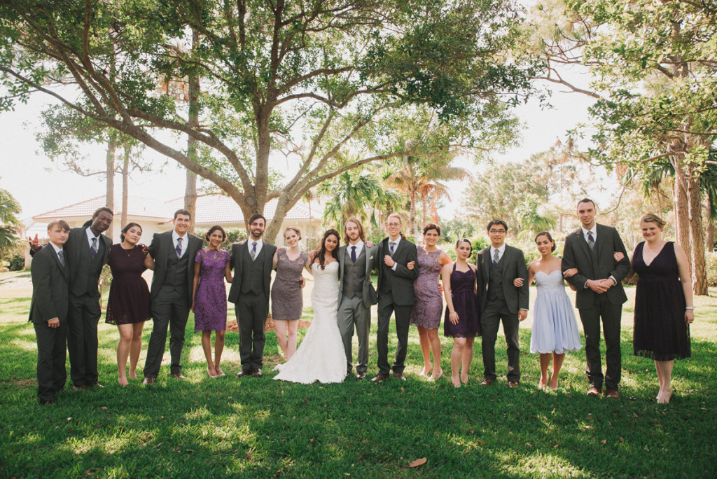 Elegant Purple and Gray Wedding Party | The Majestic Vision Wedding Planning | Palm Beach, FL | www.themajesticvision.com | Robert Madrid Photography