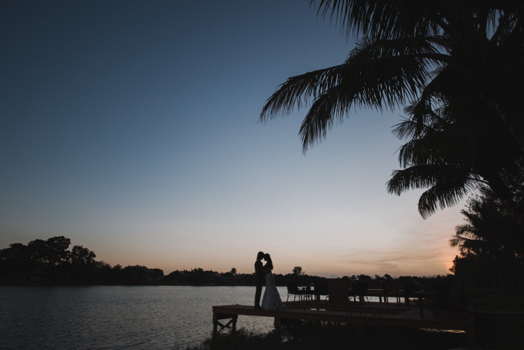 Elegant Sunset Couple Portrait | The Majestic Vision Wedding Planning | Palm Beach, FL | www.themajesticvision.com | Robert Madrid Photography