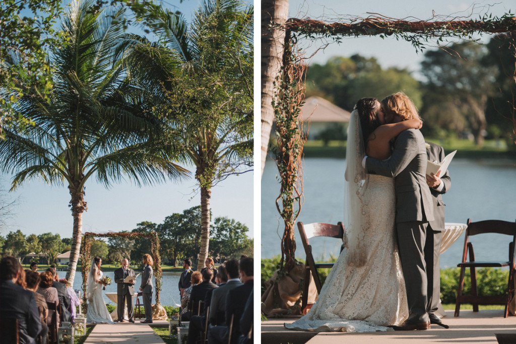 Elegant Backyard Wedding Ceremony | The Majestic Vision Wedding Planning | Palm Beach, FL | www.themajesticvision.com | Robert Madrid Photography