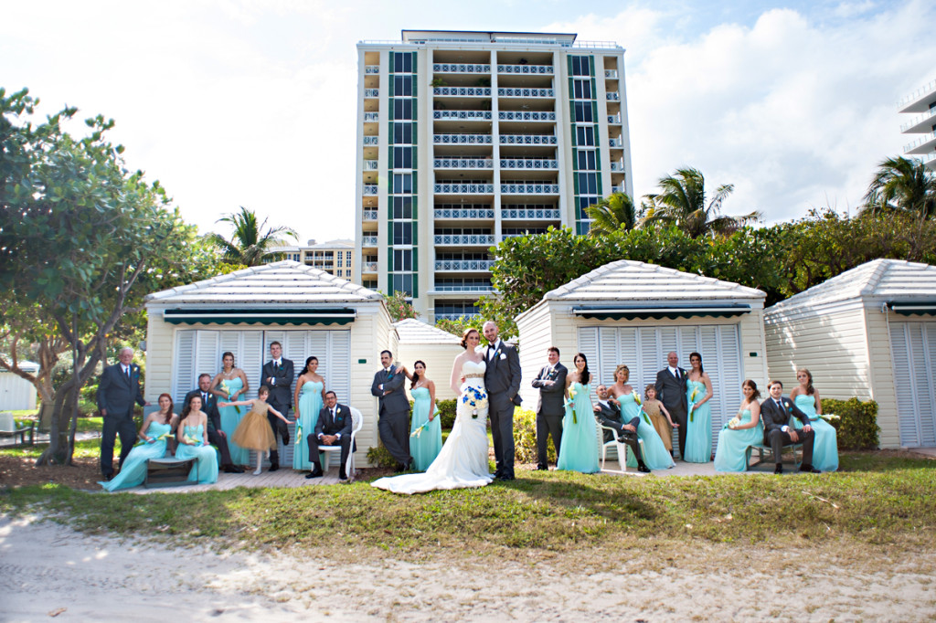 Elegant Wedding Party Portrait | The Majestic Vision Wedding Planning | Grand Bay Club in Key Biscayne, FL | www.themajesticvision.com | Emindee Images