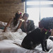 Romantic Couple with Dog Flower Girl at Iron Horse Hotel in Milwaukee, WI thumbnail
