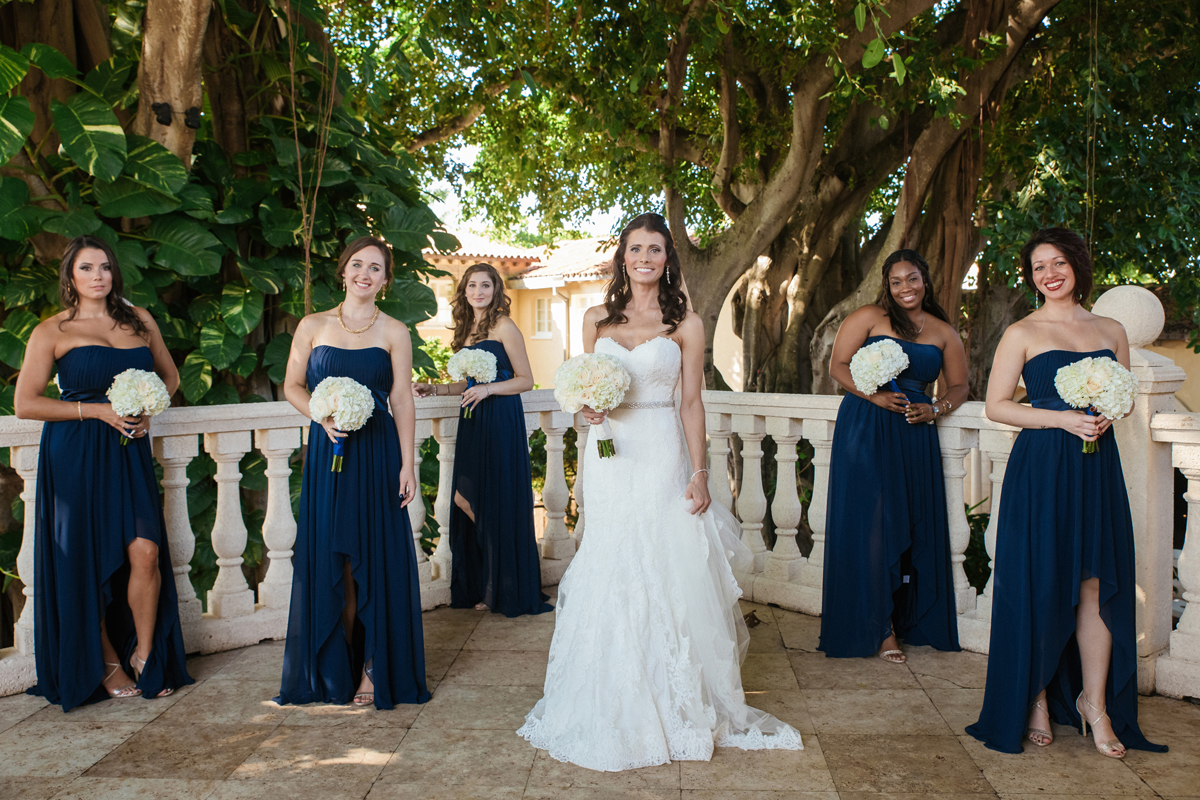 Navy Bridemaids for Wine Themed Wedding | The Majestic Vision Wedding Planning | The Addison Boca Raton in Boca Raton, FL | www.themajesticvision.com | Robert Madrid Photography