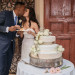 Lace and Rose Wedding Cake for Wine Themed Wedding at The Addison Boca Raton in Boca Raton, FL thumbnail