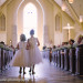 Adorable Flower Girls in Elegant Wedding Ceremony at St Jerome Catholic Church in Milwaukee, WI thumbnail