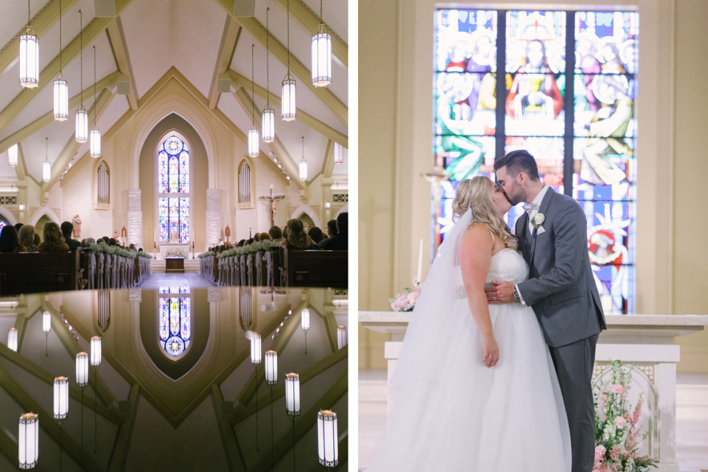 Elegant Wedding Ceremony | The Majestic Vision Wedding Planning | St Jerome Catholic Church in Milwaukee, WI | www.themajesticvision.com | M Three Studio