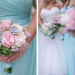 Stunning Bridal Gown and Serenity Blue Bridesmaid Dresses at Legend of Brandybrook in Milwaukee, WI thumbnail