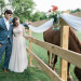 Stunning Couple at Romantic Mint and Serenity Blue Farm Wedding at Private Residence in Milwaukee, WI thumbnail