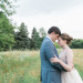 Stunning Couple at Romantic Mint and Serenity Blue Farm Wedding at Private Residence in Milwaukee, WI thumbnail