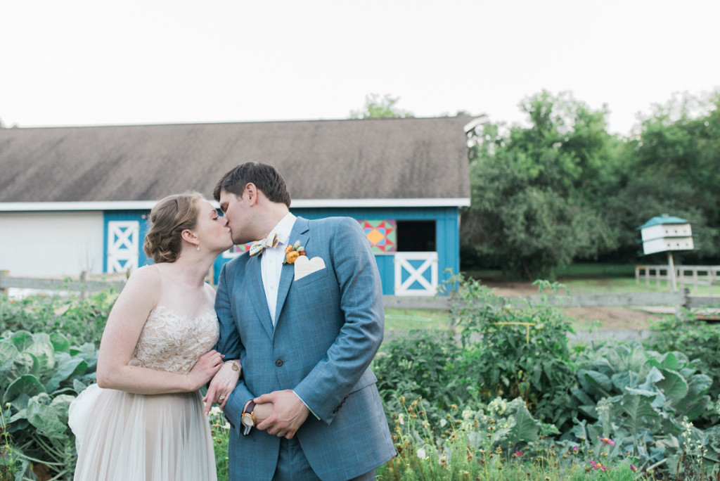 Stunning Couple at Romantic Mint and Serenity Blue Farm Wedding | The Majestic Vision Wedding Planning | Private Residence in Milwaukee, WI | www.themajesticvision.com | Elizabeth Haase Photography