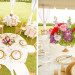 Rose and Hydrangea Centerpiece for Whimsical Emerald and Amethyst Wedding at The Wanderers Club in Wellington, FL thumbnail
