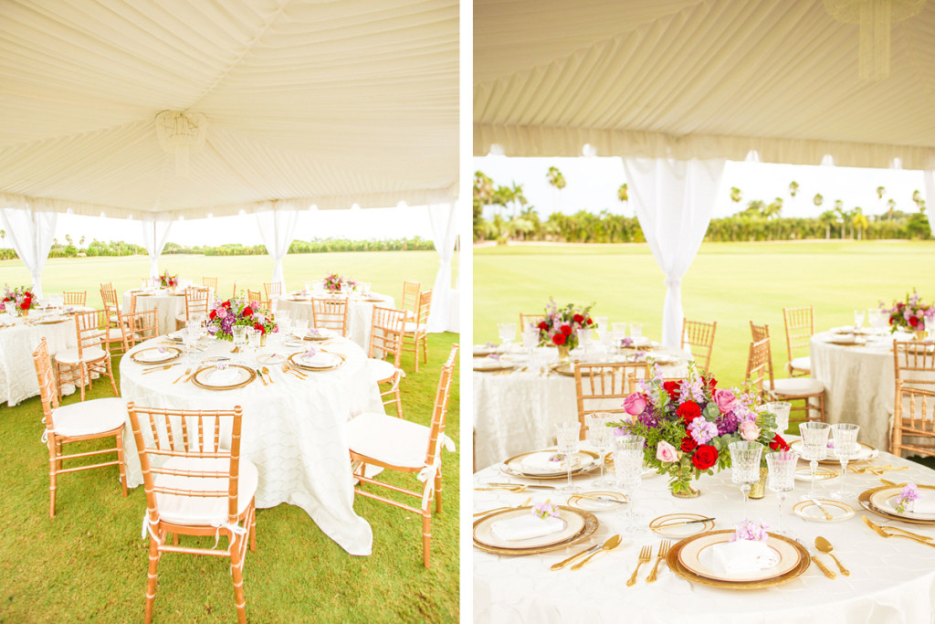 Beautiful White Reception Tent for Whimsical Emerald and Amethyst Wedding | The Majestic Vision Wedding Planning | The Wanderers Club in Wellington, FL | www.themajesticvision.com | Krystal Zaskey Photography