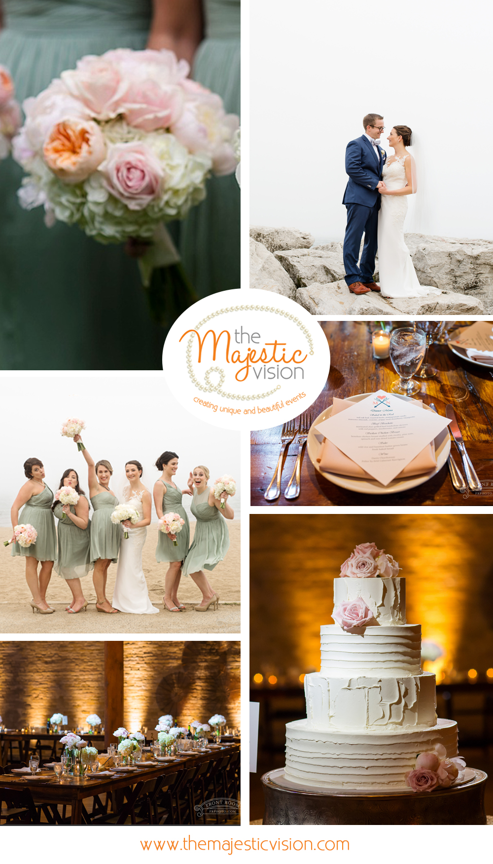 Milwaukee wedding planner The Majestic Vision planned this beautiful wedding at St John